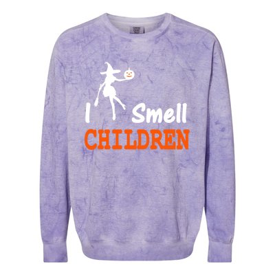 I Smell Children For Funny And Scary Halloween Great Gift Colorblast Crewneck Sweatshirt