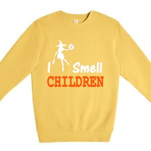 I Smell Children For Funny And Scary Halloween Great Gift Premium Crewneck Sweatshirt