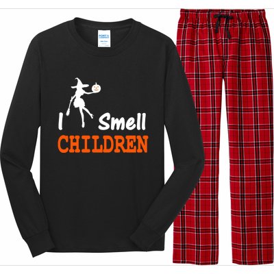 I Smell Children For Funny And Scary Halloween Great Gift Long Sleeve Pajama Set