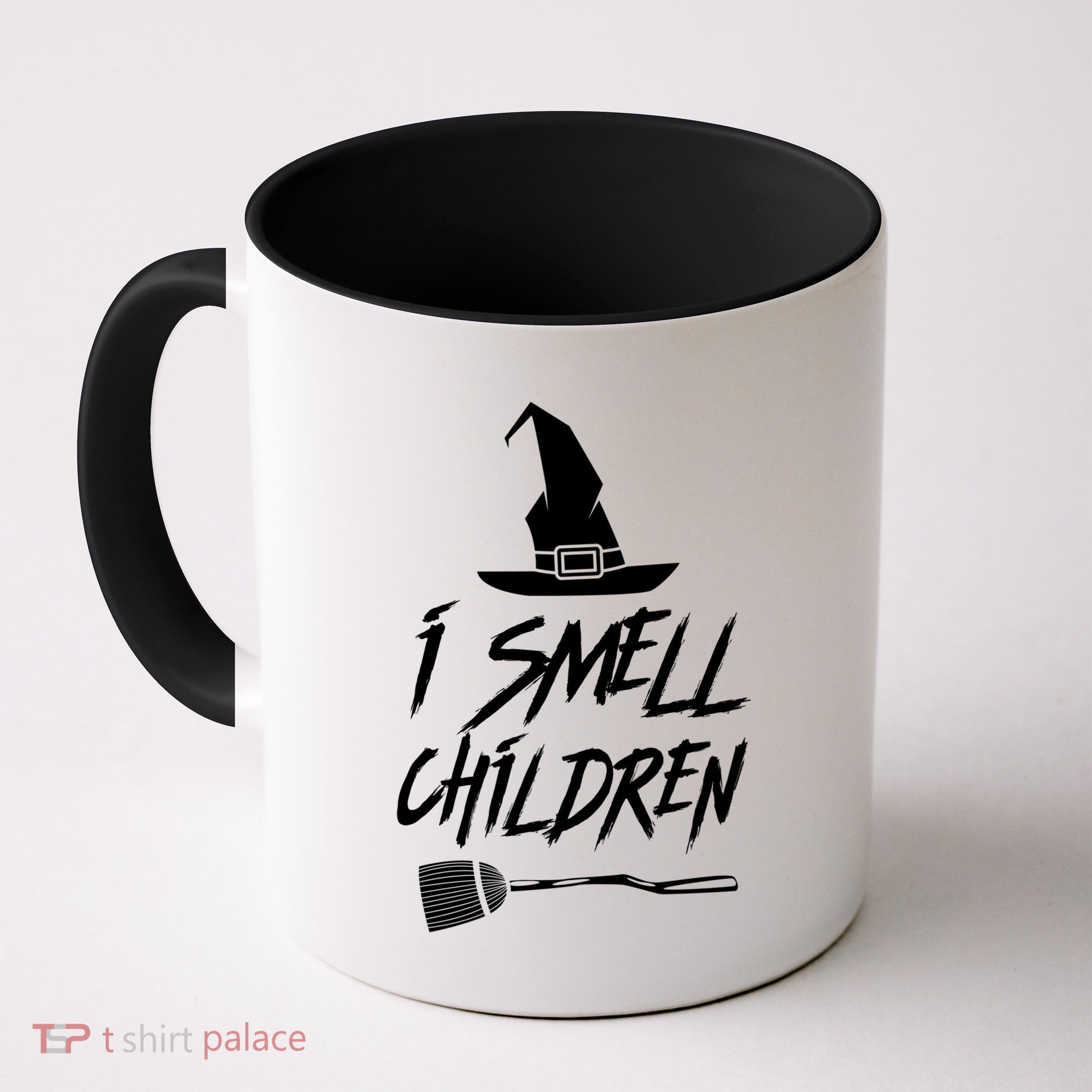 I Smell Children Funny Halloween Witch Hat Broom Costume Gift Mug