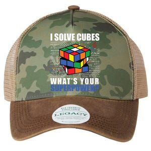 I Solve Cubes What's Your Superpower Legacy Tie Dye Trucker Hat