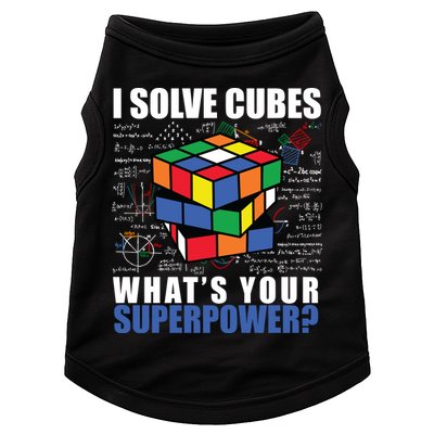 I Solve Cubes What's Your Superpower Doggie Tank