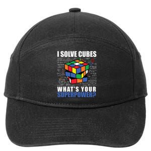 I Solve Cubes What's Your Superpower 7-Panel Snapback Hat