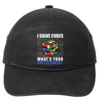 I Solve Cubes What's Your Superpower 7-Panel Snapback Hat