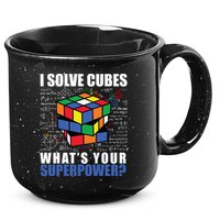 I Solve Cubes What's Your Superpower 15oz Campfire Ceramic Mug