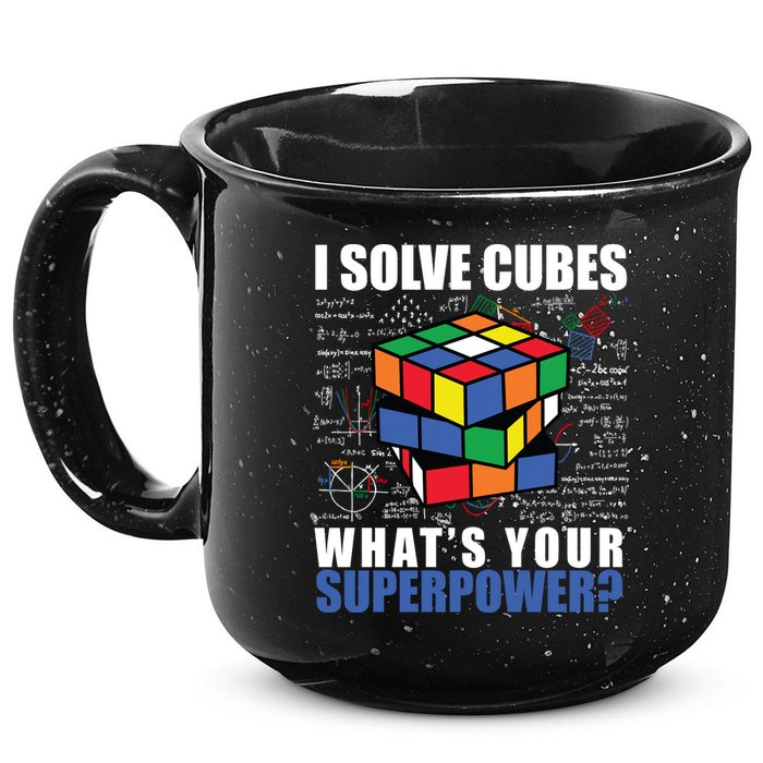 I Solve Cubes What's Your Superpower 15oz Campfire Ceramic Mug
