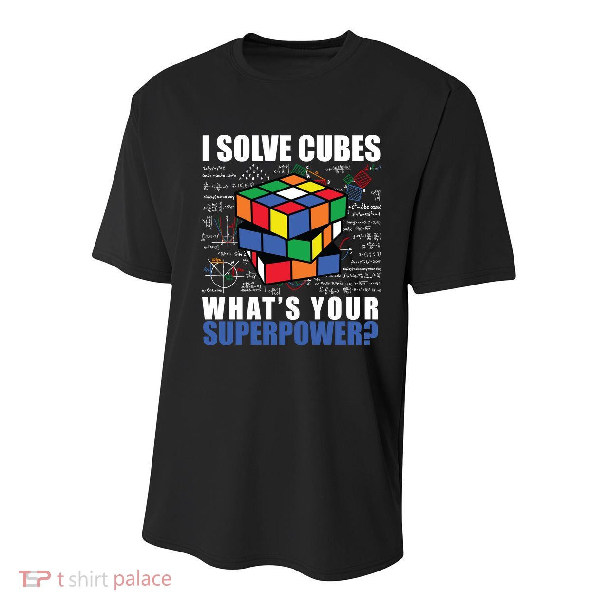 I Solve Cubes What's Your Superpower Youth Performance Sprint T-Shirt