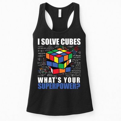 I Solve Cubes What's Your Superpower Womens Tank Top