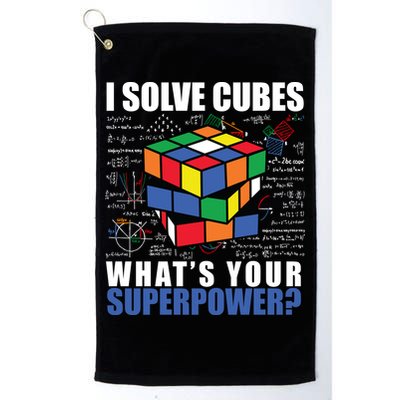 I Solve Cubes What's Your Superpower Golf Towel