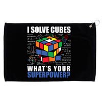 I Solve Cubes What's Your Superpower Grommeted Golf Towel