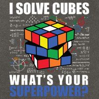 I Solve Cubes What's Your Superpower Cotton Canvas Backpack