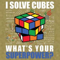 I Solve Cubes What's Your Superpower Garment-Dyed Women's Muscle Tee