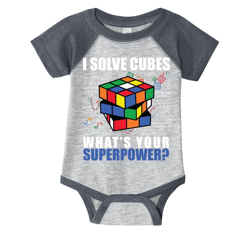 I Solve Cubes What's Your Superpower Infant Baby Jersey Bodysuit