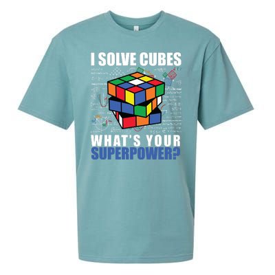 I Solve Cubes What's Your Superpower Sueded Cloud Jersey T-Shirt