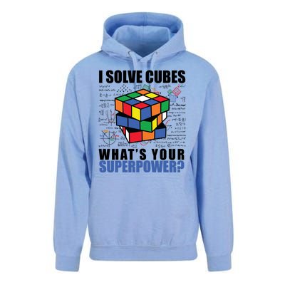 I Solve Cubes What's Your Superpower Unisex Surf Hoodie