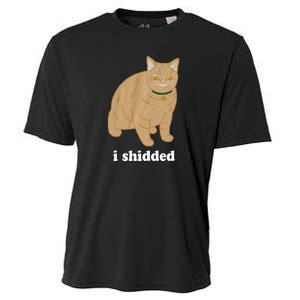 I Shidded Cat Funny Cooling Performance Crew T-Shirt