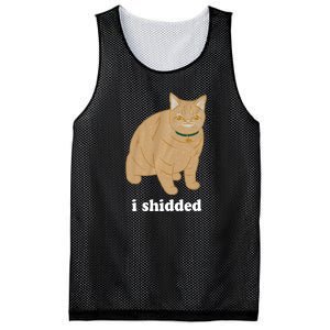 I Shidded Cat Funny Mesh Reversible Basketball Jersey Tank