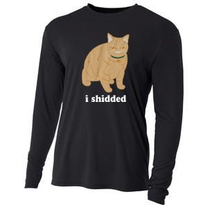 I Shidded Cat Funny Cooling Performance Long Sleeve Crew