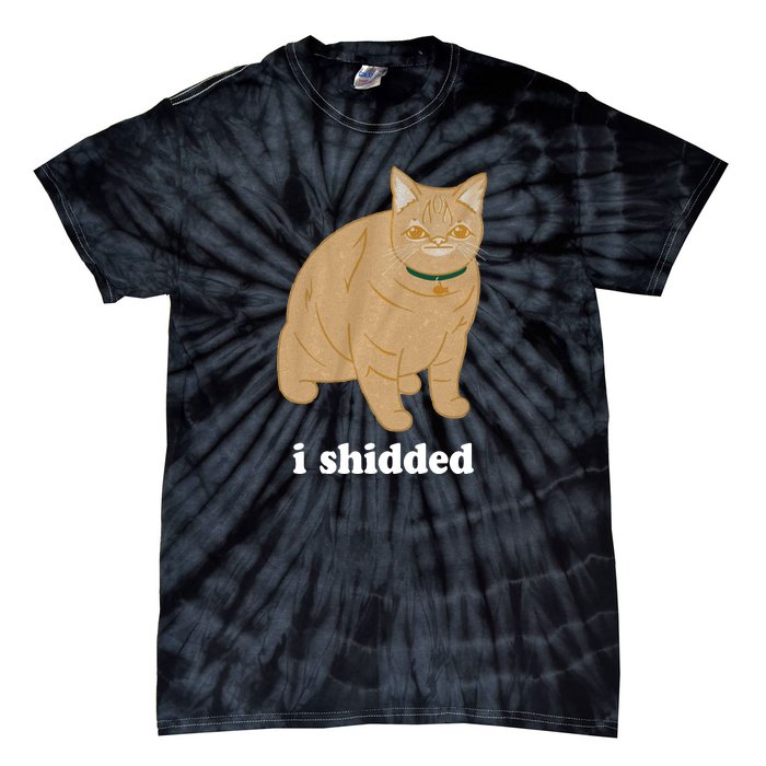 I Shidded Cat Funny Tie-Dye T-Shirt