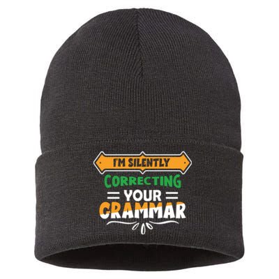 IM Silently Correcting Your Grammar Sustainable Knit Beanie