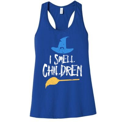 I Smell Children Funny Spooky Witch Halloween Gift Women's Racerback Tank