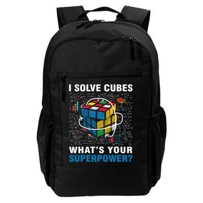 I Solve Cubes Superpower Funny Speed Cubing Daily Commute Backpack