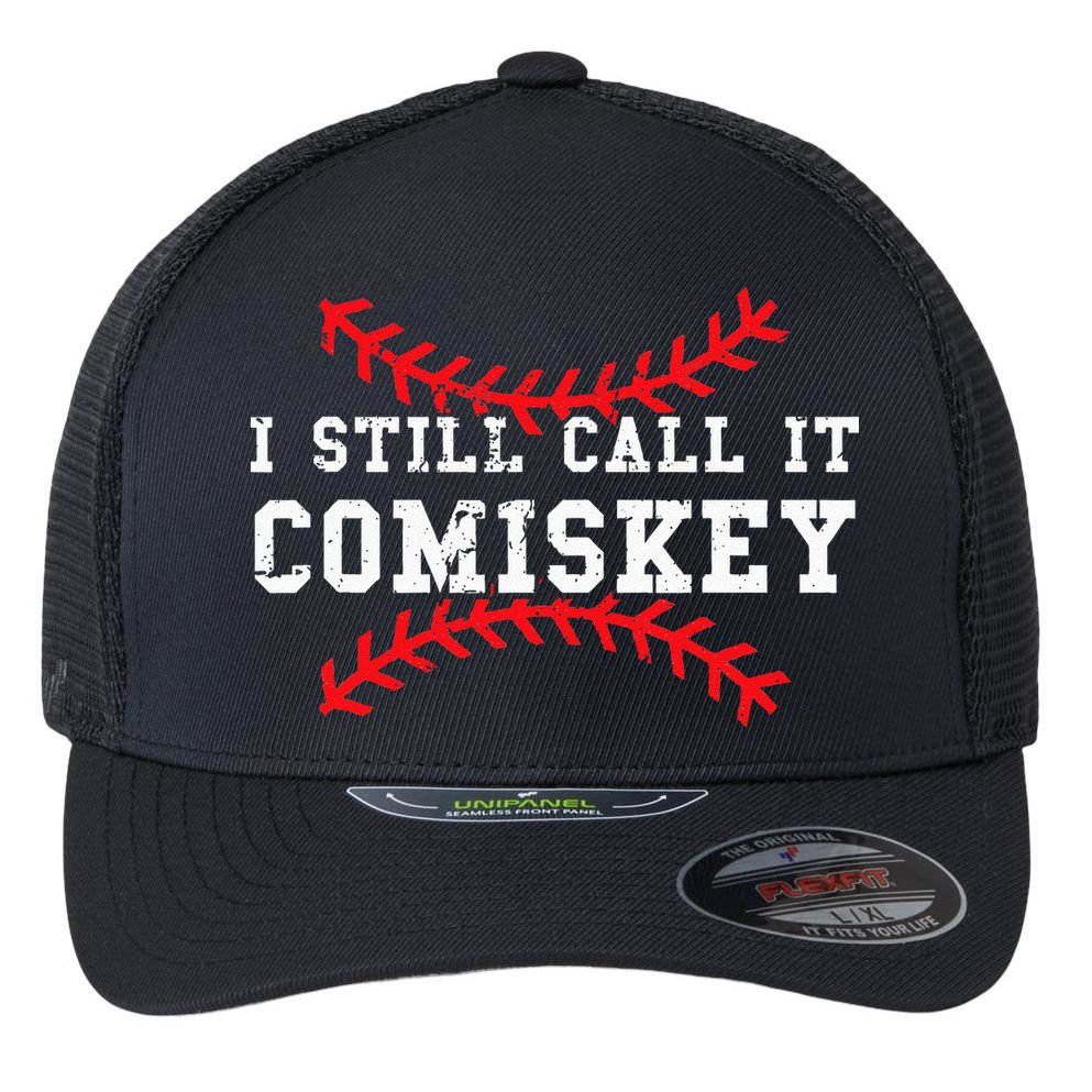 I Still Call It Comiskey Vintage Baseball Flexfit Unipanel Trucker Cap