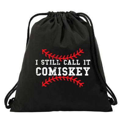 I Still Call It Comiskey Vintage Baseball Drawstring Bag
