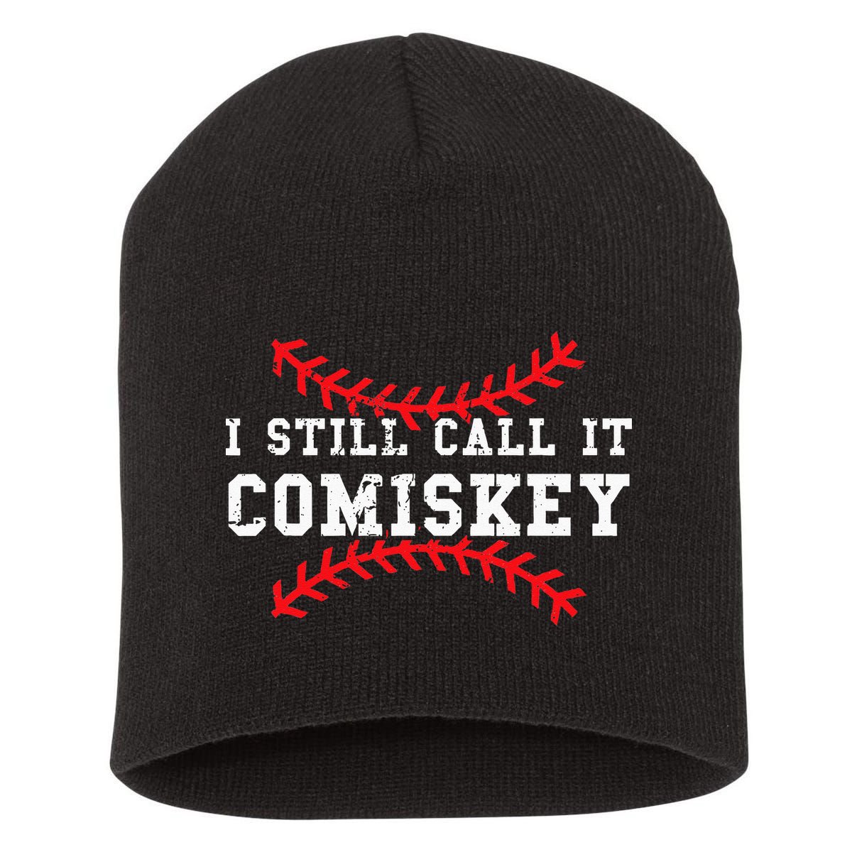 I Still Call It Comiskey Vintage Baseball Short Acrylic Beanie
