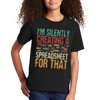 I'm Silently Creating A Spreadsheet Actuary Statistician Kids T-Shirt
