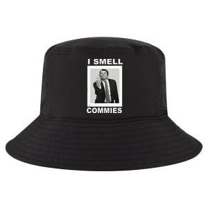 I Smell Commies Funny Ronald Regan Cool Comfort Performance Bucket Hat