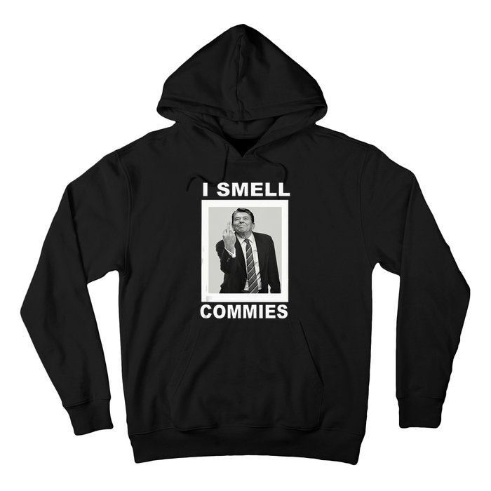 I Smell Commies Funny Ronald Regan Hoodie