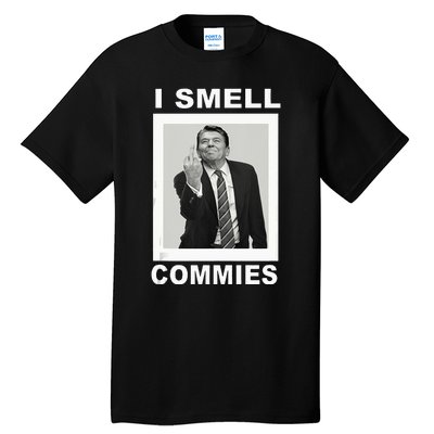 I Smell Commies Funny Ronald Regan Tall T-Shirt