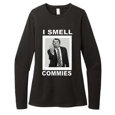 I Smell Commies Funny Ronald Regan Womens CVC Long Sleeve Shirt