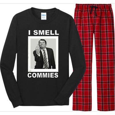 I Smell Commies Funny Ronald Regan Long Sleeve Pajama Set