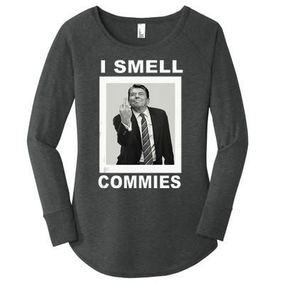 I Smell Commies Funny Ronald Regan Women's Perfect Tri Tunic Long Sleeve Shirt