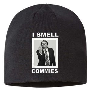 I Smell Commies Funny Ronald Regan Sustainable Beanie