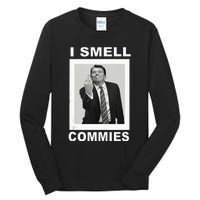 I Smell Commies Funny Ronald Regan Tall Long Sleeve T-Shirt