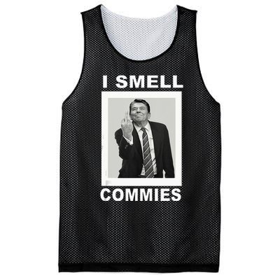 I Smell Commies Funny Ronald Regan Mesh Reversible Basketball Jersey Tank