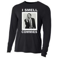 I Smell Commies Funny Ronald Regan Cooling Performance Long Sleeve Crew