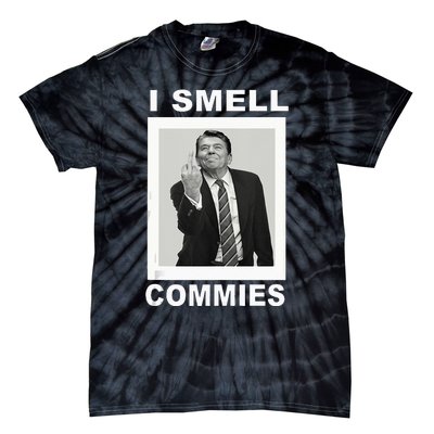 I Smell Commies Funny Ronald Regan Tie-Dye T-Shirt