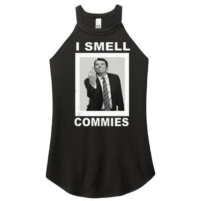 I Smell Commies Funny Ronald Regan Women’s Perfect Tri Rocker Tank