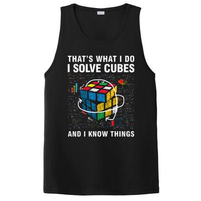 I Solve Cubes And I Know Things Funny Speed Cubing PosiCharge Competitor Tank