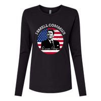 I Smell Commies Republican Conservative Ronald Regan Biden Womens Cotton Relaxed Long Sleeve T-Shirt