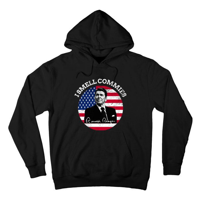 I Smell Commies Republican Conservative Ronald Regan Biden Hoodie