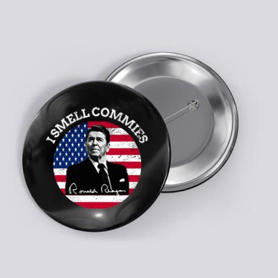 I Smell Commies Republican Conservative Ronald Regan Biden Button