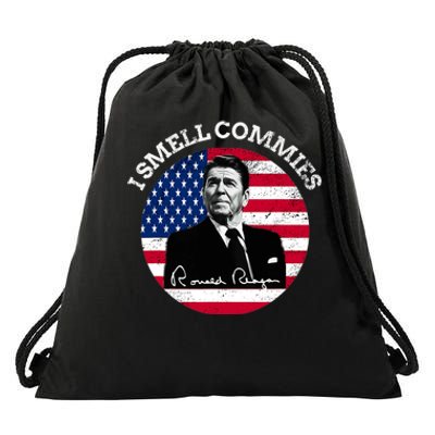 I Smell Commies Republican Conservative Ronald Regan Biden Drawstring Bag