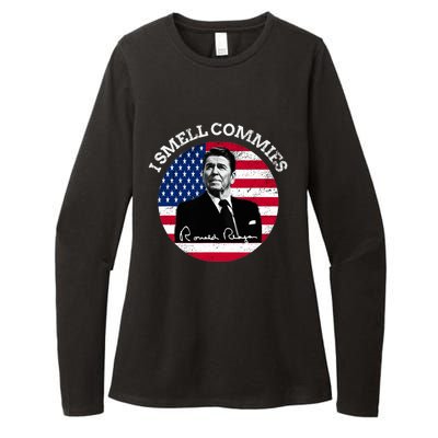 I Smell Commies Republican Conservative Ronald Regan Biden Womens CVC Long Sleeve Shirt