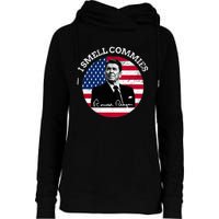 I Smell Commies Republican Conservative Ronald Regan Biden Womens Funnel Neck Pullover Hood