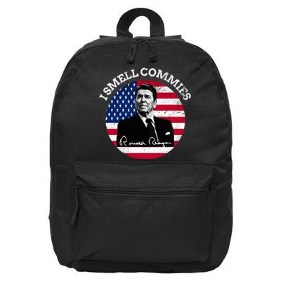 I Smell Commies Republican Conservative Ronald Regan Biden 16 in Basic Backpack